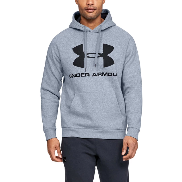 Pánská mikina Under Armour Rival Fleece SportStyle Logo Hoodie - Steel Light Heather