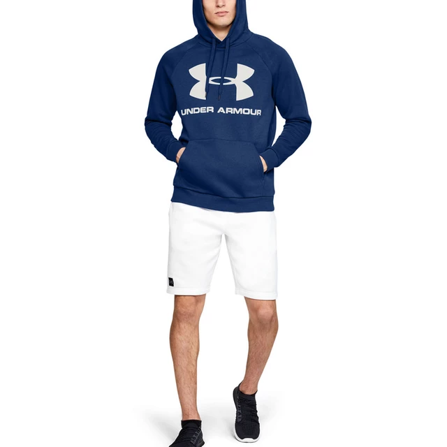 Pánska mikina Under Armour Rival Fleece SportStyle Logo Hoodie - American Blue