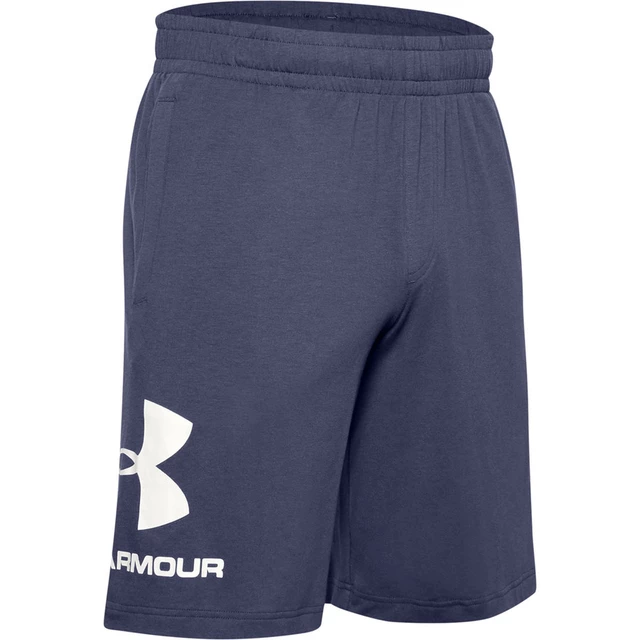 Pánske športové kraťasy Under Armour Sportstyle Cotton Graphic Short - Black/White