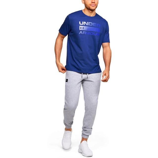 Men’s T-Shirt Under Armour Team Issue Wordmark SS - Blue Ink