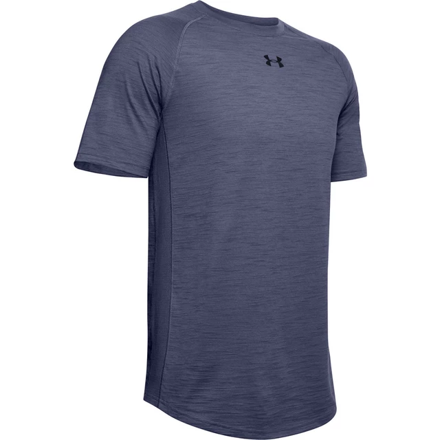 Men’s T-Shirt Under Armour Charged Cotton SS - Black - Blue Ink