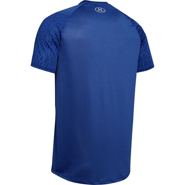 Men’s T-Shirt Under Armour MK1 Jacquard SS - American Blue