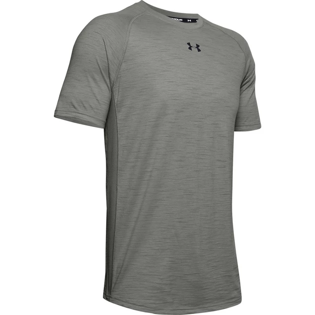 Men’s T-Shirt Under Armour Charged Cotton SS - Mod Gray - Gravity Green