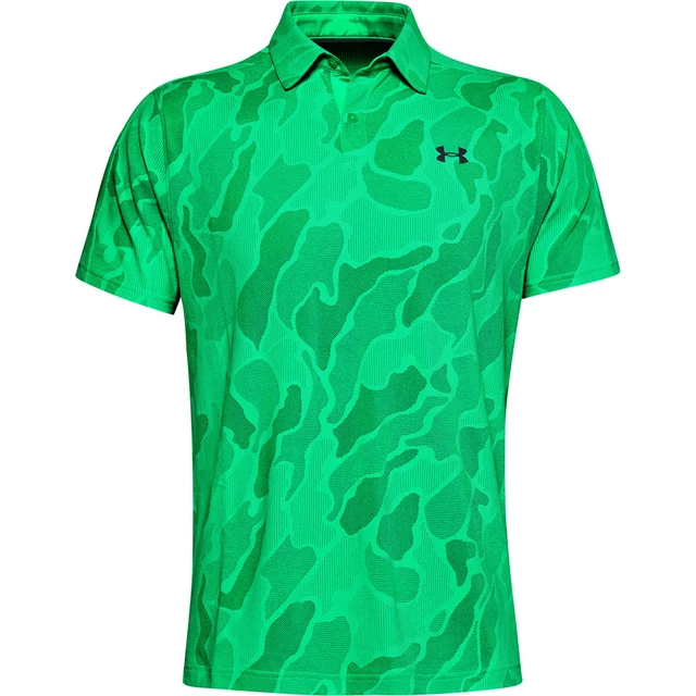 Pánske tričko s límcom Under Armour Vanish Jacquard Polo - L - Vapor Green