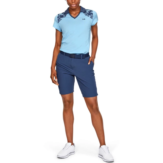 Dámske tričko Under Armour Zinger Blocked Polo - White