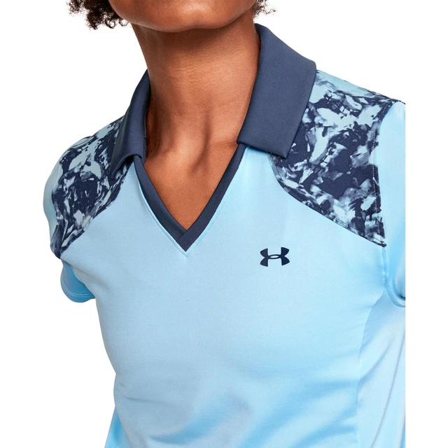 Dámske tričko Under Armour Zinger Blocked Polo - White