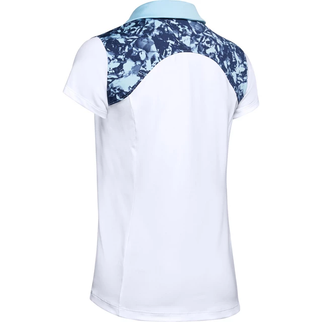 Dámske tričko Under Armour Zinger Blocked Polo - White