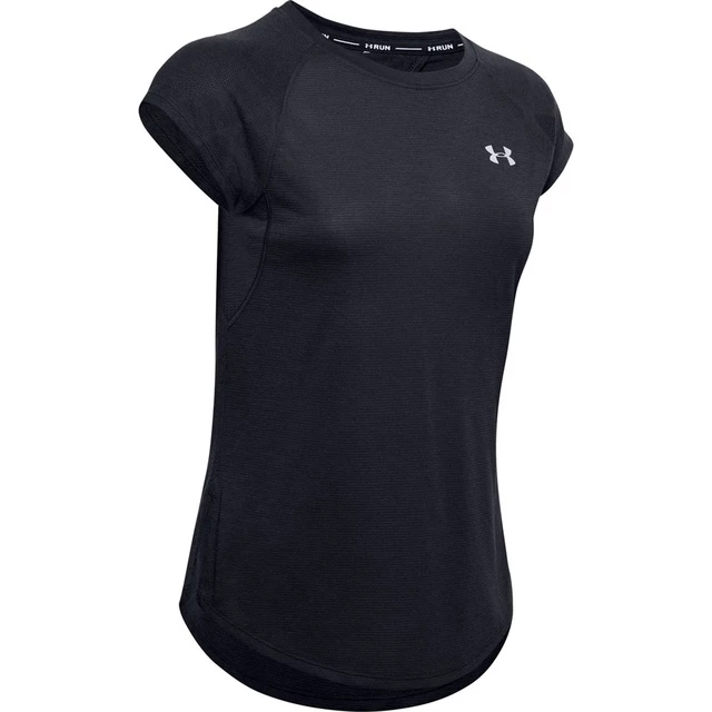 Women’s Running T-Shirt Under Armour W Streaker 2.0 Shift Short Sleeve - Blue Ink - Black