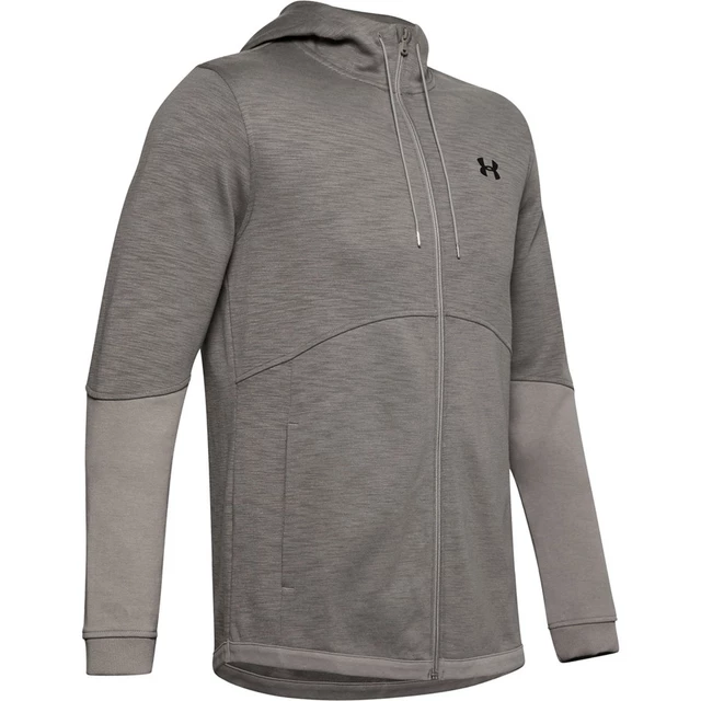 Pánska mikina Under Armour Double Knit FZ Hoodie - Gravity Green