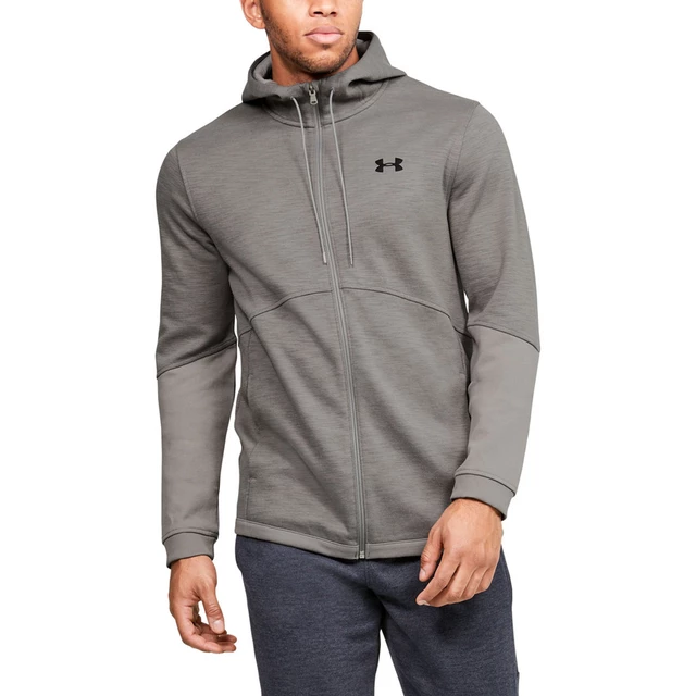 Pánska mikina Under Armour Double Knit FZ Hoodie - Black