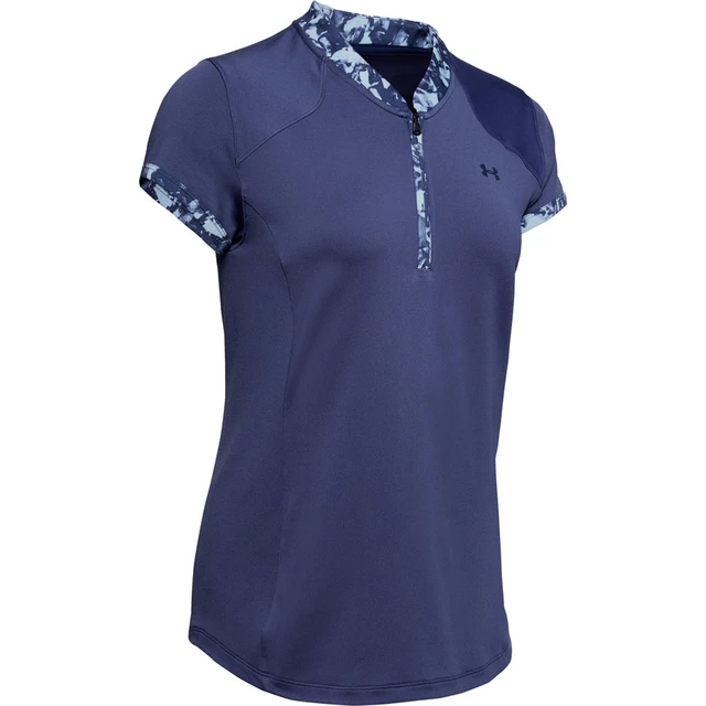 Dámske tričko Under Armour Zinger Zip Polo - XL - Blue Ink