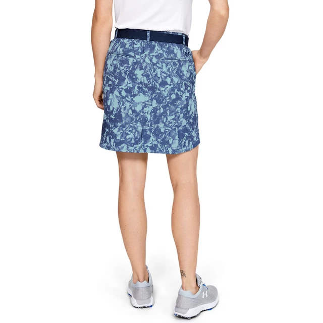 Women’s Golf Skirt Under Armour Links Woven Printed Skort - Blue Frost