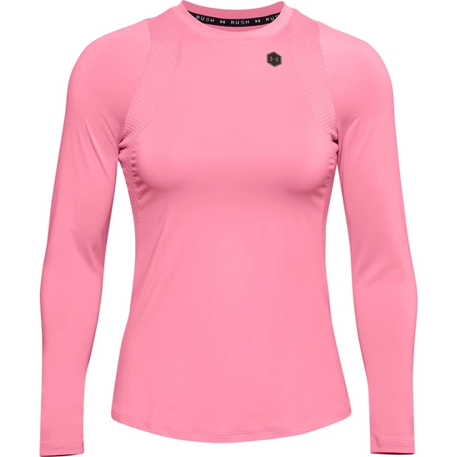 Dámské triko s dlouhým rukávem Under Armour Rush LS - Lipstick