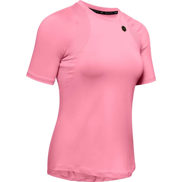 Women’s Short Sleeve T-Shirt Under Armour Rush - Lipstick - Lipstick