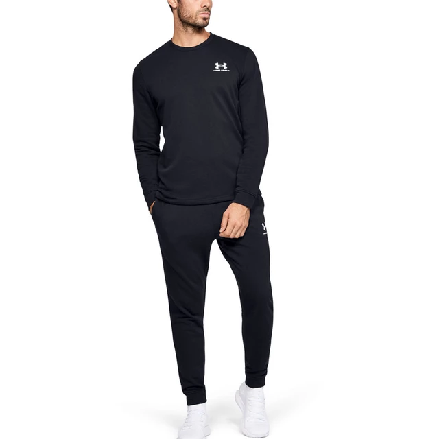 Pánska mikina Under Armour Sportstyle Terry Logo Crew - Onyx White