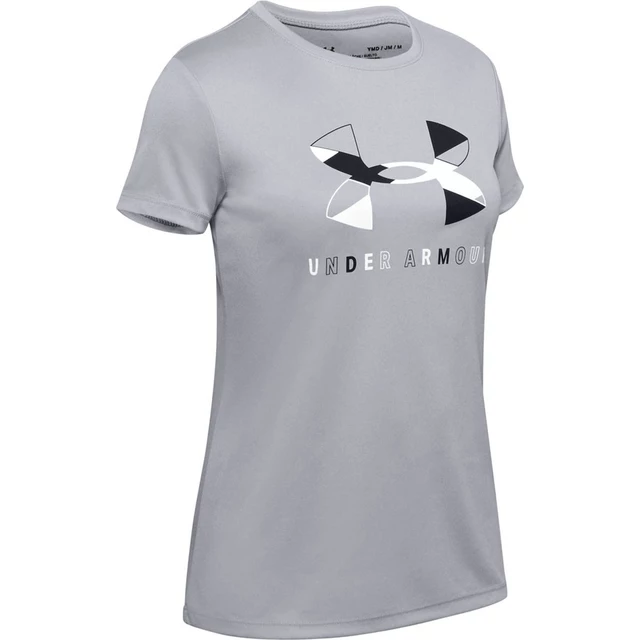 Dievčenské tričko Under Armour Tech Graphic Big Logo SS T-Shirt - Black