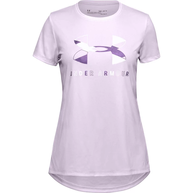 Dívčí triko Under Armour Tech Graphic Big Logo SS T-Shirt - Eclectic Pink