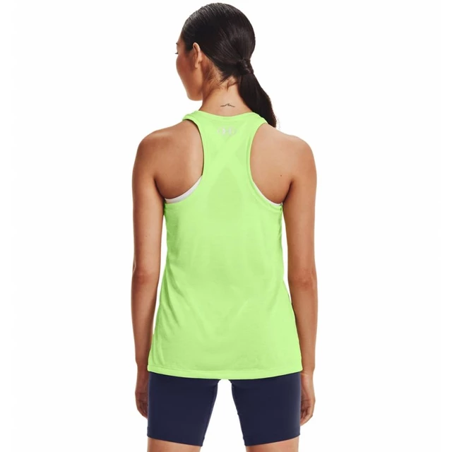 Dámske tielko Under Armour Tech Tank - Twist - Blue Circuit /  / Metallic Silver