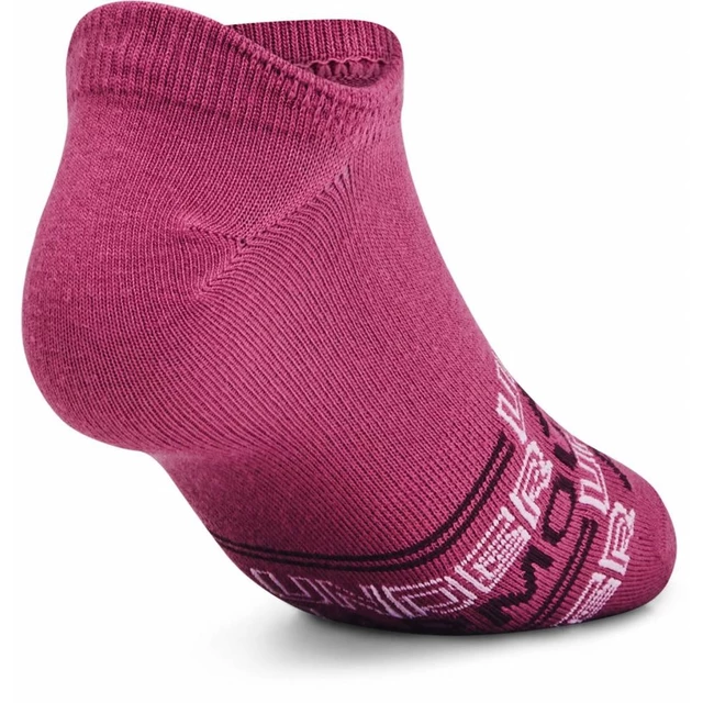 Női rövid zokni Under Armour Women's Essential NS 6 pár - Dús Rózsaszín