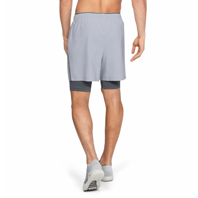 Pánske kraťasy Under Armour Qualifier 2-in-1 Short - Mod Gray