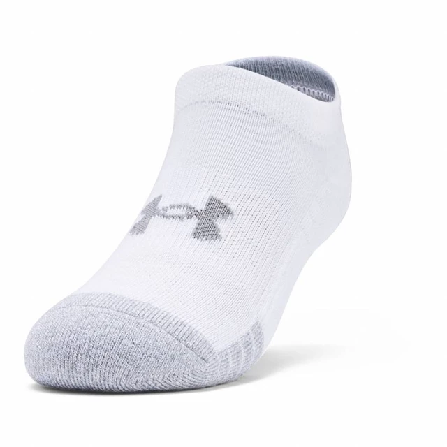 Detské členkové ponožky Under Armour Youth Heatgear NS 3 páry - White