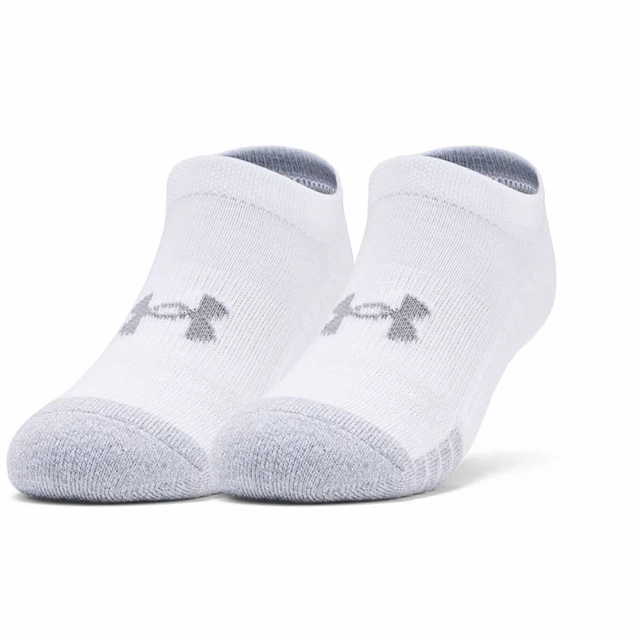 Youth HeatGear No-Show Socks Under Armour – 3-Pack - White - White