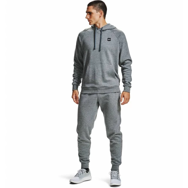 Pánska mikina Under Armour Rival Fleece Hoodie - Pitch Gray Light Heather