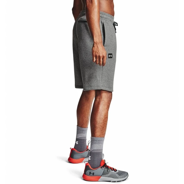 Pánske kraťasy Under Armour Rival Fleece Shorts - Pitch Gray Light Heather