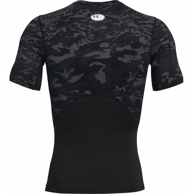 Men’s Compression T-Shirt Under Armour HG Armour Camo Comp SS - White