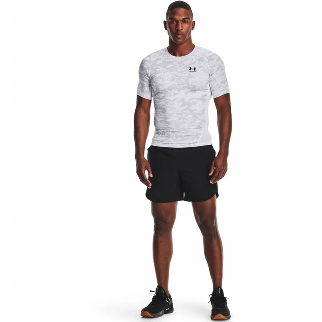 Men’s Compression T-Shirt Under Armour HG Armour Camo Comp SS - Black