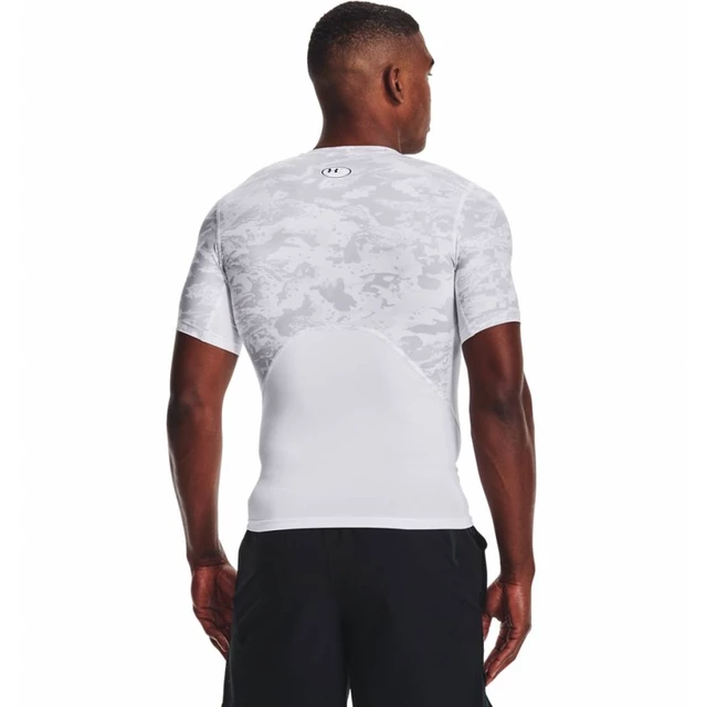 Men’s Compression T-Shirt Under Armour HG Armour Camo Comp SS - Black