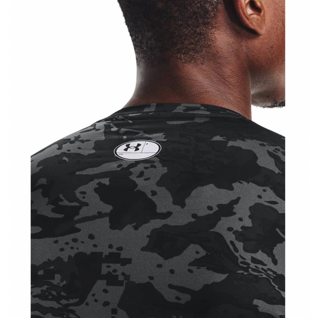 Pánské kompresní triko Under Armour HG Armour Camo Comp LS - Black