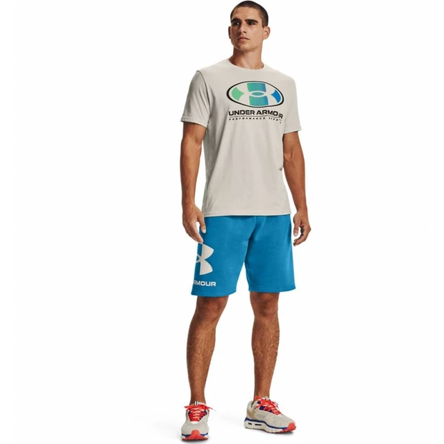 Men’s T-Shirt Under Armour Multi Color Lockertag SS - Summit White