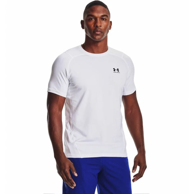 Men’s T-Shirt Under Armour HG Armour Fitted SS - Carbon Heather