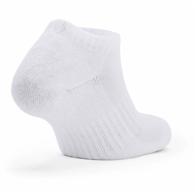 Unisex ponožky Under Armour Core No Show 3 páry - White