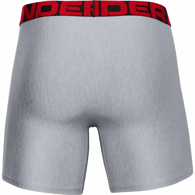 Pánské boxerky Under Armour UA Tech 6in 2ks - Mod Gray Light Heather