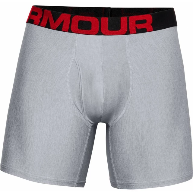 Pánské boxerky Under Armour UA Tech 6in 2ks - Mod Gray Light Heather