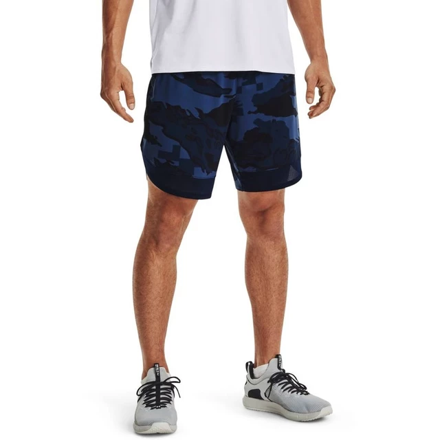 Pánske kraťasy Under Armour Train Stretch Camo Sts - Pitch Gray - Academy