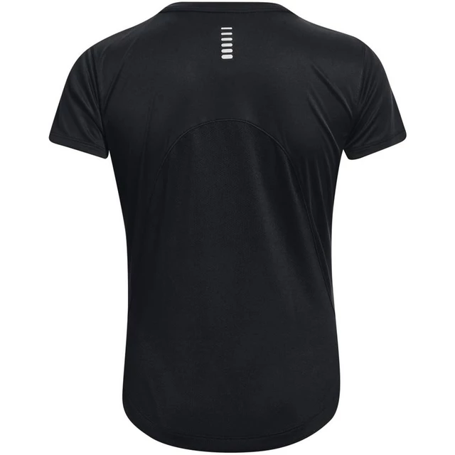 Women’s Running T-Shirt Under Armour Long Run Graphic Short Sleeve - Black