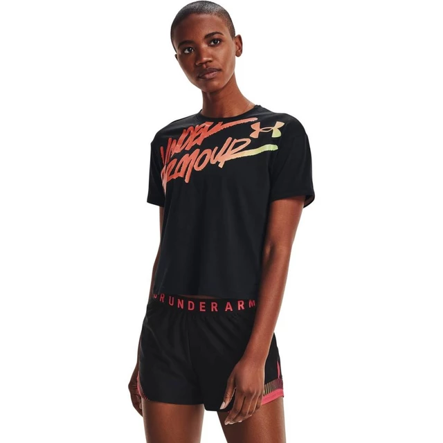 Dámske tričko Under Armour Live Chroma Graphic Tee - Black - Black