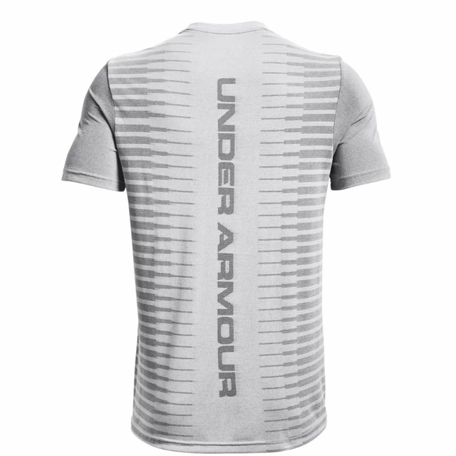 Pánské triko Under Armour Seamless Wordmark SS - Halo Gray