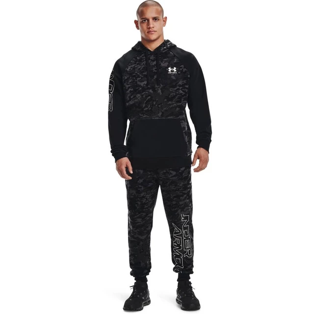 Pánské tepláky Under Armour Rival FLC Camo Script JGR