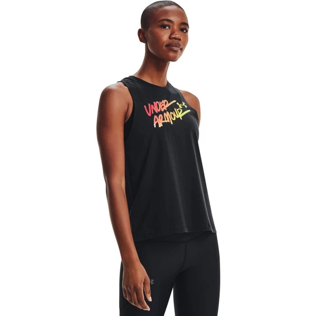 Women’s Tank Top Under Armour Live 80s Graphic Muscle Tank - Black - Black