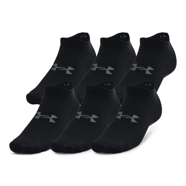 Unisex No-Show Socks Under Armour Essential – 6-Pack - Black