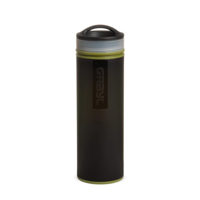Water Purifier Bottle Grayl Ultralight Compact - Coyote Amber - Camo Black