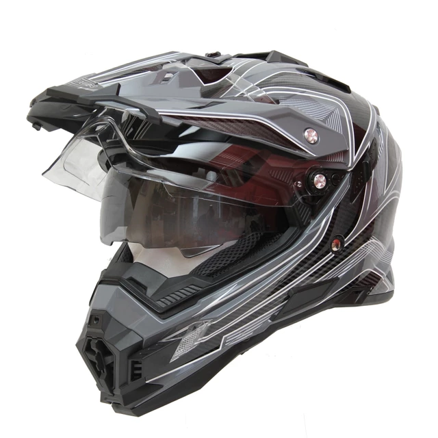 Motocrosshelm Cyber UX 33 - schwarz-grau