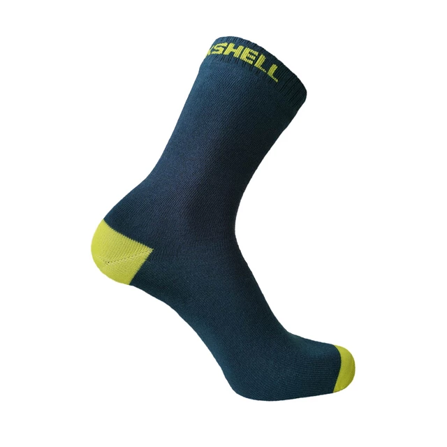 DexShell Ultra Thin Crew wasserdichte Socken - Navy-Lime - Navy-Lime