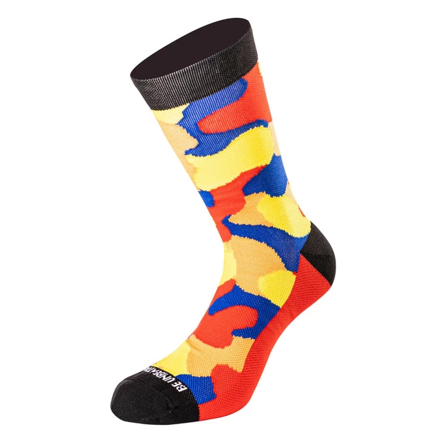 Socks Undershield Camo Short Yellow/Red/Blue