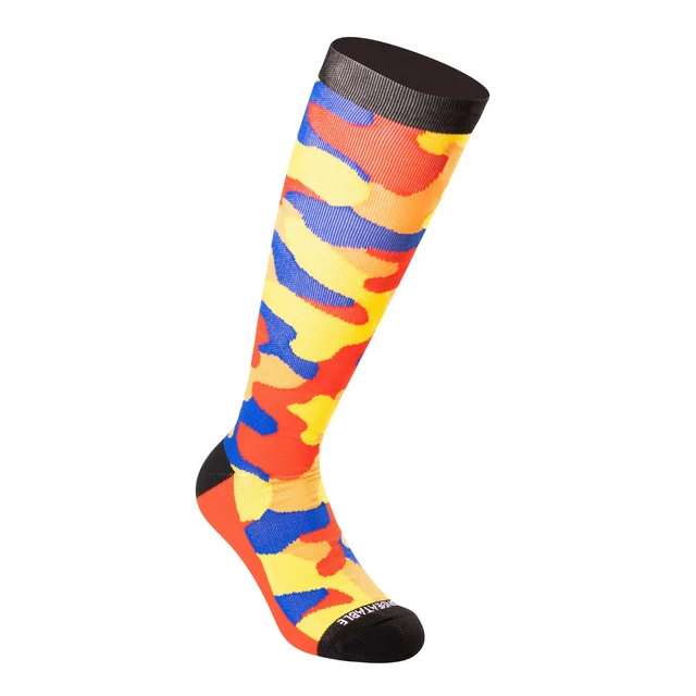 Socks Undershield Camo Tall Yellow/Red/Blue