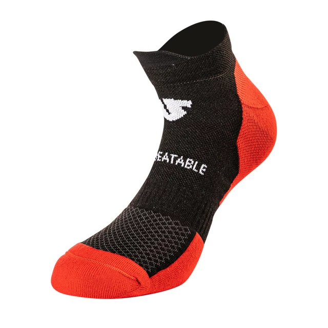 Ponožky Undershield Comfy Short červená/čierna